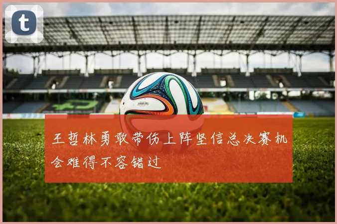 王哲林勇敢带伤上阵坚信总决赛机会难得不容错过